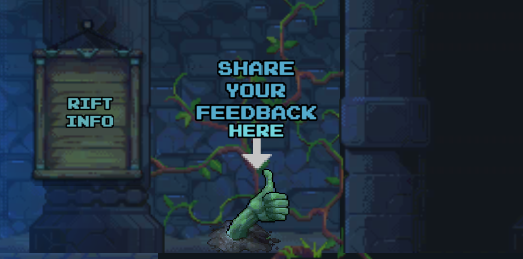 Rift Poll Button where players can share their feedback