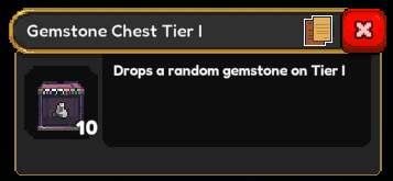 Gemstone Chest Tier I Item description