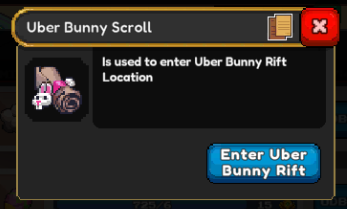 Uber Bynny Scroll Popup