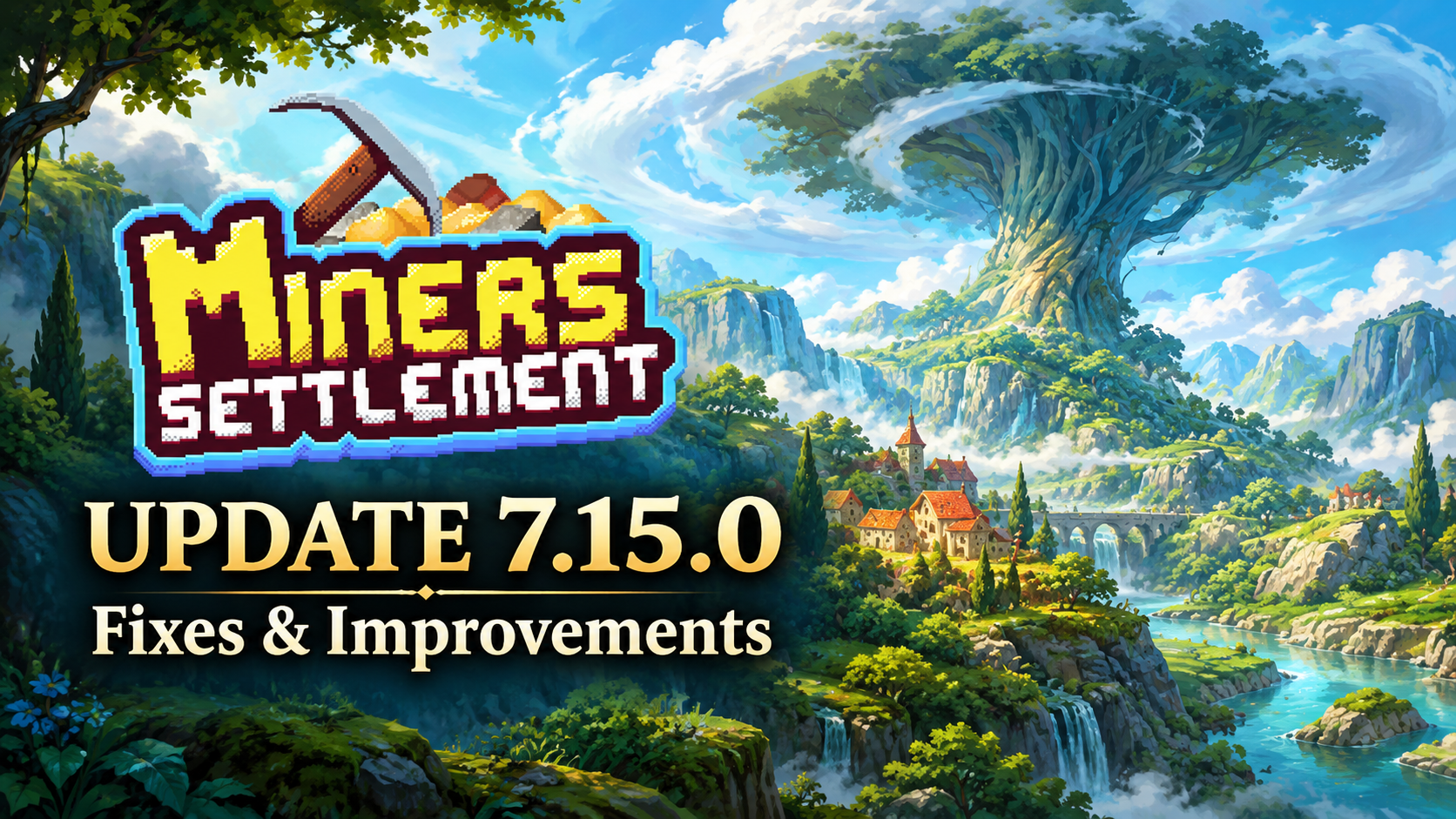 Miners Settlement 7.15.0 – Fixes, Improvements & Weekly Events